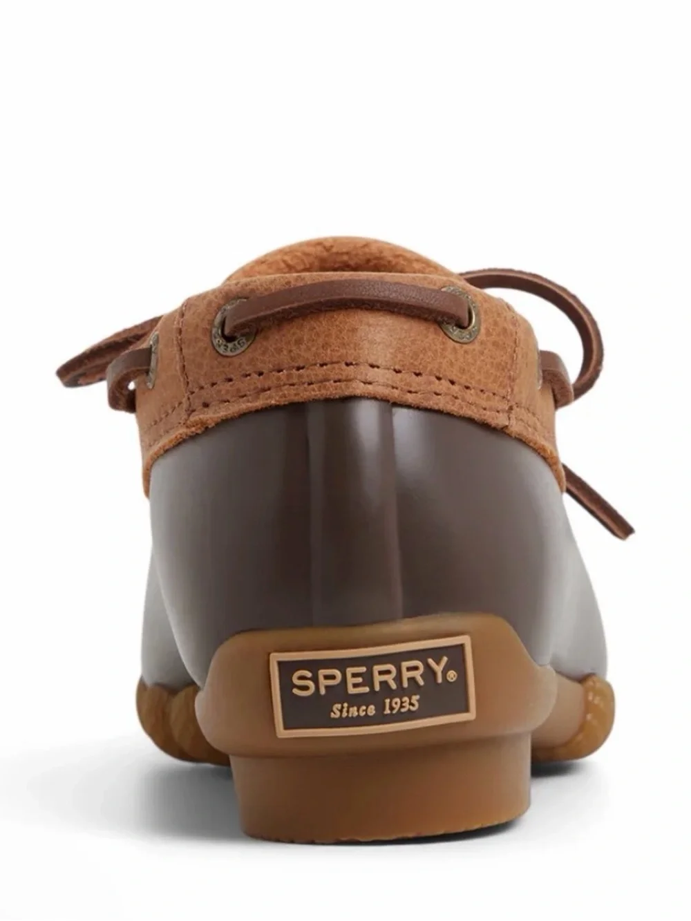 Sperry Brown Duck-Style Lace-Up Waterproof Shoes